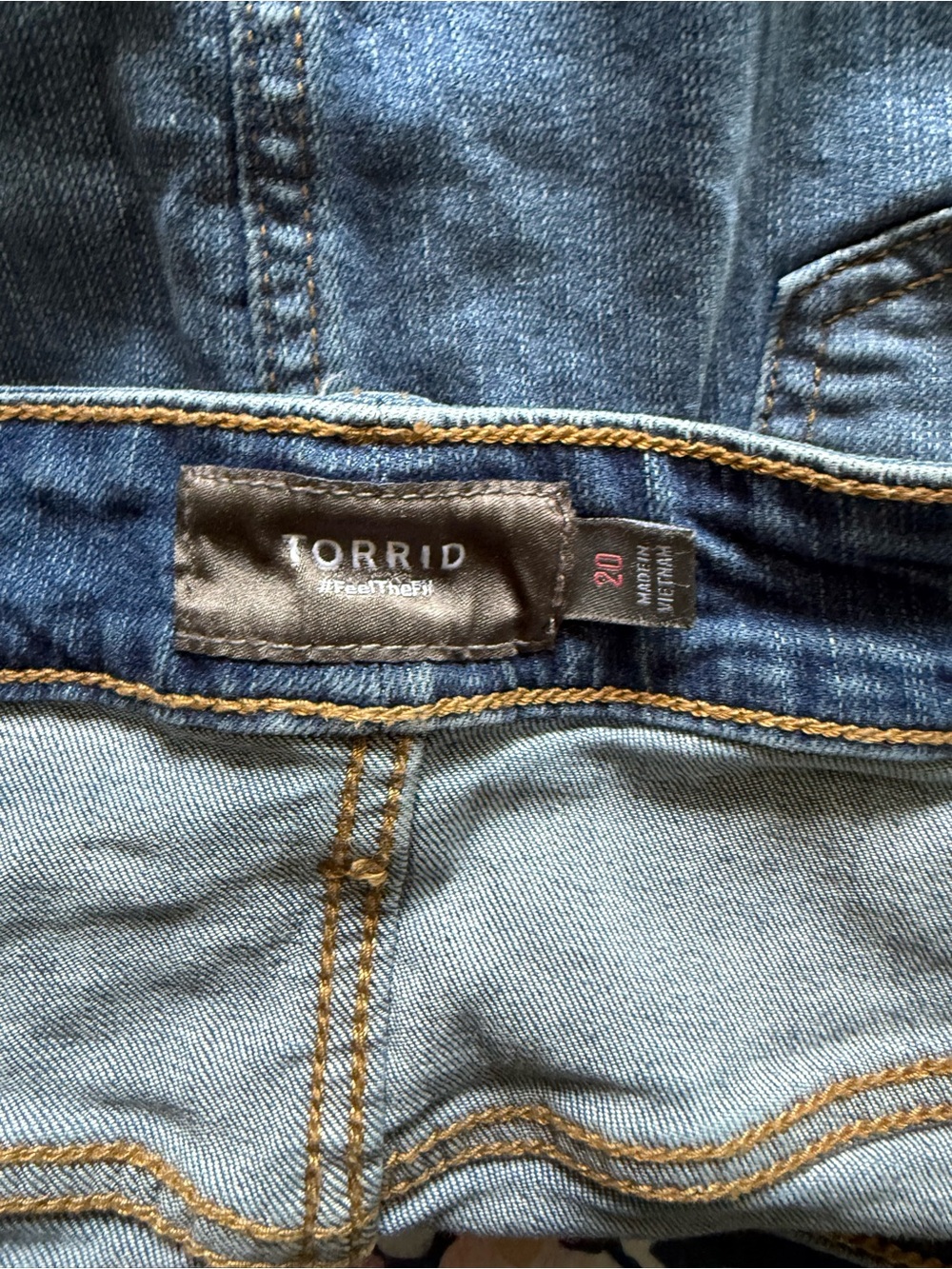 Torrid Blue Denim Mini Skirt Plus Size 20W - Picture 3 of 10